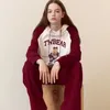 Sweats à capuche pour femmes Sweatshirts 2023 Automne/Hiver Nouveau style académique à la mode Couleur contrastée Sweat à capuche Haut tendance pour femmes et filles Vêtements d'extérieur