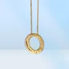 luxury designer jewelry women necklace iced out chains stainless steel jewellery diamond necklaces gold silver womens circle screw9649643