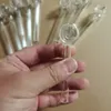 10cm/4 pouces de long, nouveau tuyau en verre à maille intégré, petit seau en verre, tuyau à fumer