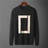 46 선택 스웨터 디자이너 가을 L MENS 스웨터 의류 풀오버 슬림 한 니트 캐주얼 스웨트 셔츠 형상 컬러 인쇄 남성 패션 털실 한 점퍼