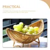 Talerze Rattan Fruit Bowl Storage Basket Chleb z jajka