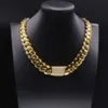 Chaîne à maillons cubains Miami personnalisée, plaqué or véritable 14k, collier en Moissanite glacé, argent 925, bijoux Hip Hop Mossanite pour hommes