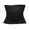 Cinture Vita Trainer Corsetto Body Shaper Cintura sportiva unisex per esercizi (Nero M)