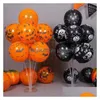Parti Dekorasyonu Cadılar Bayramı Balkabağı Balonu Hallowmas Korku Sihirbaz Yarasa Balonları Çocuk Hediyeleri Okul Mekanı Dekor Düzeni GWB15604 DROP DHWXF