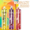 Jnr shisha caveah 12000 sbuffi vapore a vaporizzone a vaporita barra cristallina evappa elegante 12000 sbuffi vaper 0% 2% 5% nicotina e sigaretta cinese all'ingrosso