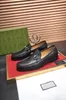 16Model 2024 Elegant Man Luxury Dress Shoes Men Läder Normal italienska loafers för avslappnad sko man pekade tå blå designer herrskor