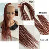 Synthetic Wigs Hywamply 22" Handmade Synthetic Double Dreadlocks Braids Goddess Locs Braiding Hair Attachment Soft Faux Locs 231208