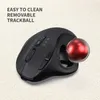 Souris 2.4GBluetooth Trackball souris souris de jeu Rechargeable pour Mac WindowsCreative professionnel CAO dessin jeu souris 231208