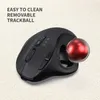 Myszy 2.4GBluetooth Trackball Mouse ładowna mysz do gier dla Mac WindowsCreative Professional CAD Rysowanie myszy 231208