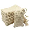 Pack Pack Natural Sisal Soap Bag Exfoliating Soub Soper Pouche Pouche11642237