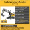 Trasformazione giocattoli Robot 2.4G 11 canali RC Escavatore Discarica Bulldozer Carrello Camion Bulldozer Veicolo in lega Telecomando Auto Escavatore Giocattolo regalo per BoyL231114