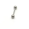 Andere Modeaccessoires 50 Stück G23 Straight Barbell Zungenpiercing Nippelring 14G Körperpiercing-Schmuck Großhandel mit Innengewinde 231208