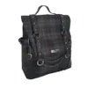 Plaid Gothic Punk Rock Chain Backpack Dames Techwear Goth SAC A Dos Mochilas Schooltassen voor Teenage Girls Bagpack 210913285Z