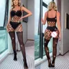 Frauen Strass Bodystocking Unterwäsche Sexy Mesh Hohl Bodycon Dessous Dame Strumpfhosen Kleidung Erotische Fishnet Bodysuit