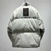 2023 Fall/Winter New Mock Two-piece Wool Knit Stand Collar Down Jacket European Size