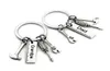 50pcs lot New Stainless Steel Dad Tools Keychain Grandpa Hammer Screwdriver Keyring Father Day Gifts1 85 W2207f2924146