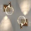 Creatieve Bubble Crystal Wandlampen Minimalistische Woonkamer Slaapkamer Nachtkastje Wandkandelaar Badkamer Spiegel Voorwand Lichtpunt325F