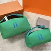 Femmes Mens maquillage fourre-tout sacs de créateurs sacs à main de luxe pochette de lavage cosmétique trousse de toilette sac orange maquillage organisateur stockage de stockage embrayage de voyage sac en toile de nylon