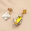 Charm Game Genshin Impact Earrings Zhongli Cosplay Unisex Rock Pendant Ear Clips Jewelry Accessories Ear Studs Gifts 231208