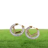 Серьги-обручи Дизайнерские серьги-кольца с бриллиантами Шпильки Серьги с буквами для женщин Помолвки для невесты Роскошные серьги F Ювелирные изделия Brands3457688