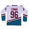 Mighty Ducks Movie Gordon Bombay 96 Charlie Conway 99 Adam Banks Greg Goldberg 44 Fulton Reed Hockey Jersey