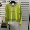 NOWOŚĆ 24SS SWEATER KOBIETA KOBIETA DRYTANTOWANA KRYGAN KNIT SWEAT LITT DRUKU