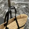 Rive Gauche Raffia's Tote Straw Basket Beach Tas Dames onderarm Handtas Luxurys Designer Winkelen Armpit Bag Fashion Man Koppeling Weef Linnen Crossman Schoudertassen