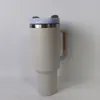 40-Unzen-Becher, Tassen mit Griff, isolierte Autobecher, Deckel und Strohhalme, Edelstahl-Kaffee-Thermos LXL04