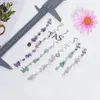 MicroBeads 40st Silver Color Stone Pendant Hair Ring Dreadlock Pärlor Hårtillbehör för flätor Klipp i hårpärlor Hårsmycken 231208