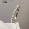 With Side Stones YUZBT 9K 10K White Gold Brilliant Cut 0.3 Diamond Tester Past D Color Moissanite Engagement Ring Korean Style Jewelry YQ231209