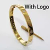 Nouvelle arrivée de luxe Designer en acier inoxydable 316L plaqué or 18 carats tournevis vis amour marque bracelet bracelet pour femmes et hommes