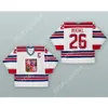 Anpassad White Robert Reichel 26 Tjeckien National Team Hockey Jersey New Top Stitched S-M-L-XL-XXL-3XL-4XL-5XL-6XL