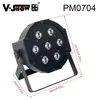 V-show mini uygun düz LED par 7*10W rgbw 4in1