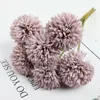 Decorative Flowers 6pcs Hydrangea Artificial Flower Ball Chrysanthemum Living Room Home Wedding Decoration Vases Arrangement Accessories