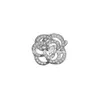 Chan Camellia Flower Ring Band Nowy w luksusowych kolczykach biżuterii dla damskiej wisiew