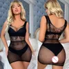 Ladies Fishnet Elasticity Bodycon Dress Women Sexy Mesh Hollow Out See Through Tight Lingerie Clothes Erotic Net Skirt Sleepwear sexy