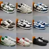 2024 Дизайнерские кроссовки Virgil Trainer Casual Shoes tale Calfsiel кожа Abloh Белый зеленый красный синий накладки платформы низкие кроссовки размер 35-45