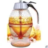 Opslagflessen Potten Honingdispenser Geen druppel-Honingcontainer-Stroop - Mooie kamvormige pot-Plastic pot-Bijendecoratie-Honingcontainers Dr. Otnzo
