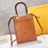 Moda uomo Borsa tote con pochette con manico in vetro Fend Sunshine Borse di design di lusso Borse in pelle con tracolla Borsa da donna Fendace retrò Borsa da viaggio in pelle ROMA