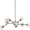 Nordic LED Glass Pendant Lamp Modo Chandelier Tree Branch Justerbar takljus276L