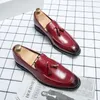 Mandis Tassel 390 Slip on Fashion Dress Chaussures pour hommes Shoe formelle Social Mas Male Leather Footwear Zapatos de Hombre Elegantes 231208 MAL 615