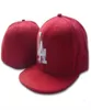 Los Angeles Men's Team Baseball Casquette entièrement fermée Femmes Bleu Marine Rouge KC Lettre Gorras Bones Hommes Femmes Casual Sport de plein air Ft Ajusté Chapeaux H239043532