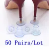 Accessoires de pièces de chaussures 50 paires / lot protecteurs de talon haut talon aiguille couvertures de danse anti-dérapant bouchon en silicone pour la fête de mariage nuptiale 231208