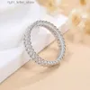 Con piedras laterales M-JAJA Anillo de moissanita Citas Pareja Anillos de promesa 925 Plata de ley D Color VVS1 Alianzas de boda para mujeres Regalos de joyería fina YQ231209