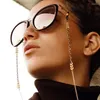 Solglasögon ramar mode pilkedja för glasögon skarvad metallmask rem lanyard kvinnor smycken tillbehör249e