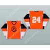 Anpassad Kuessnachter SC Orange Hockey Jersey New Top Stitched S-M-L-XL-XXL-3XL-4XL-5XL-6XL