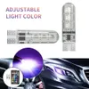 새로운 T10 W5W RGB LED 전구 12SMD COB CANBUS 194 168 원격 컨트롤러 플래시/스트로브 읽기 웨지 라이트 클리어런스 조명