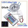 Other Led Lighting 6Pcs Light Bbs Lamp 3W Rgb 16 Colors Spot Ac85-265V Add Ir Remote Control Ceiling Downlight Drop Delivery Lights H Dhx0Q