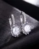 Fashion Round 20ct Lab Diamond Zircon Drop Earrings For Women Whole Jewelry S925 Silver Color Earrings EH758652477