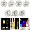 Other Led Lighting Bottle Stickers Coasters Lights 4Leds Decoration Light 6Cm Round Beer Drink For Party Bar Club Vase Wine Glass Dr Dhaup